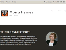 Tablet Screenshot of moiratierneylaw.com